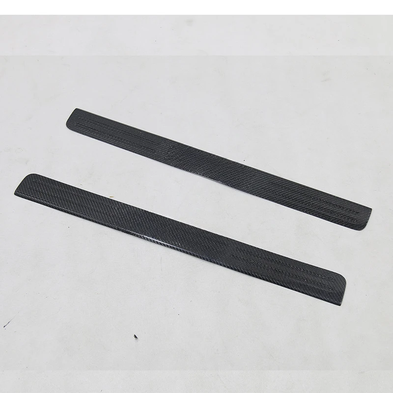 For Ferrari F458 F488 Carbon Fiber Door Sill Plates Set of 2