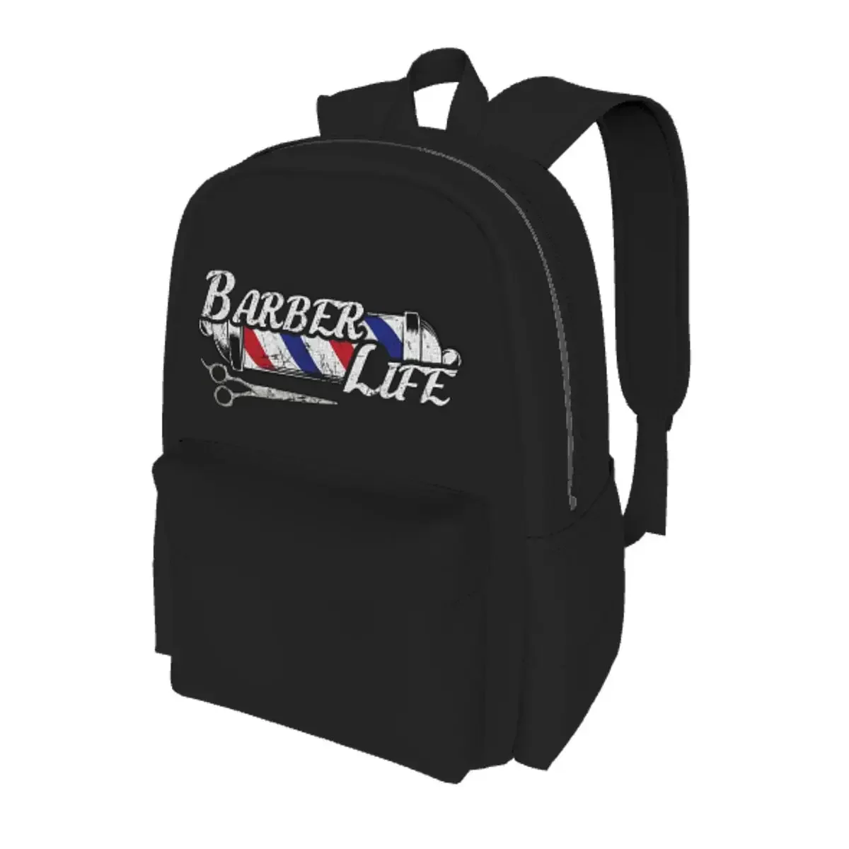 Barber Shop Sign Entrance Student Backpack School Bag Hiking Travel Daypack for Boys Girls Bookbag Shoulder Bags