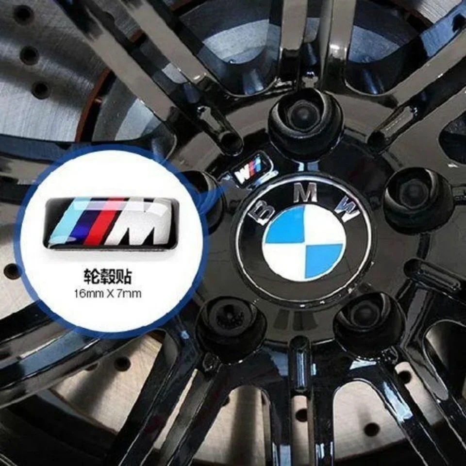 Autocollant de bouton de volant intérieur de voiture, autocollants pour BMW M Power M5 M6 E30 F80 G80 F82 G82 E28 E34 E36 E39 E60 90 F10 F20, 2 pièces