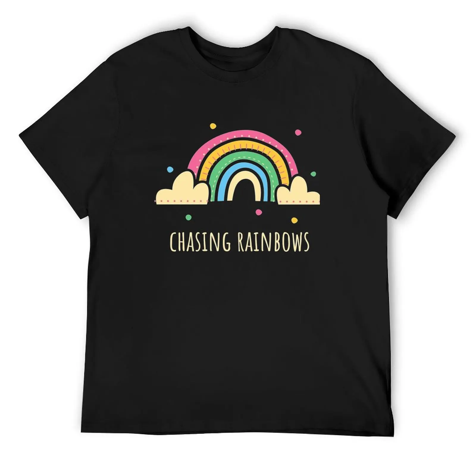 

chasing rainbows T-Shirt topping Short sleeve tee summer top men t shirts