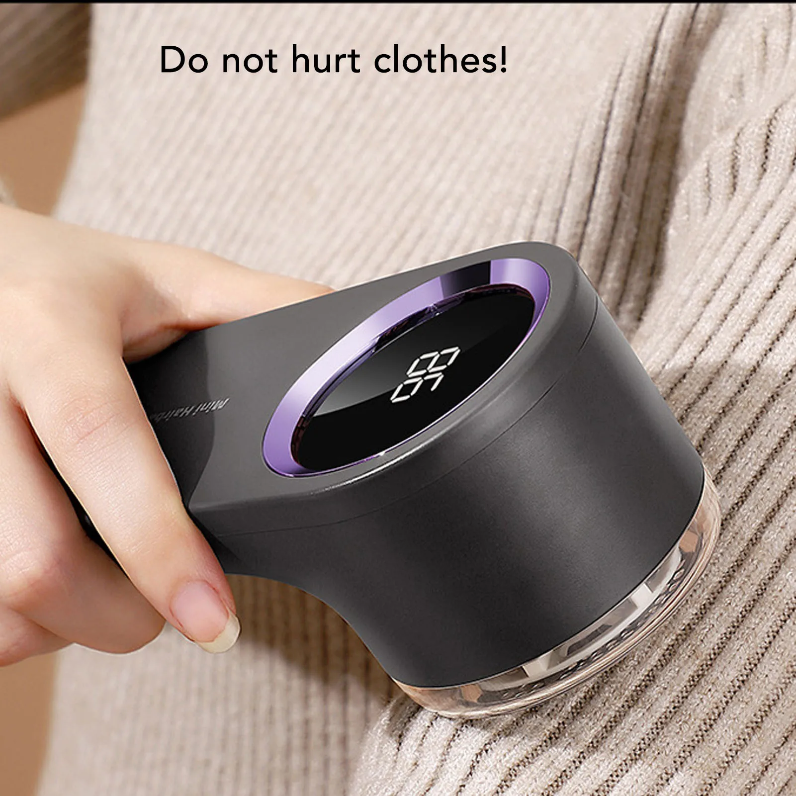

Electric Lint Remover Rechargeable Fabric Trimmer with Digital Display for Removing Fuzz for Clothes Furniture Sweater Couch