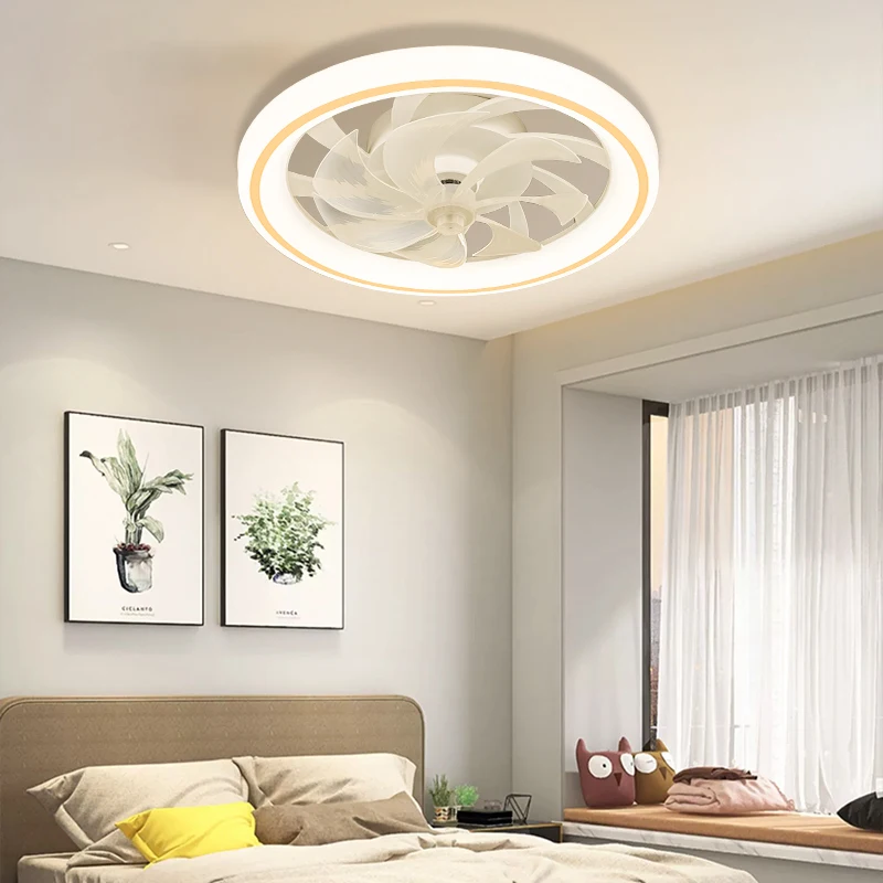 Imagem -02 - Smart Energy Saving Led Ceiling Light Ventiladores Elétricos tipo com Iluminação Controle Remoto Ventilador de Ventilador Air Blades Fan para Casa