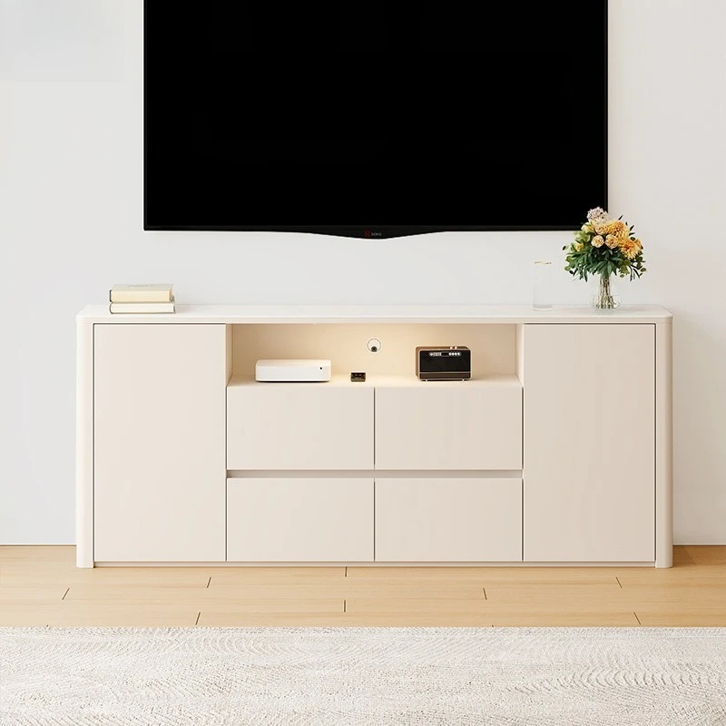 

Cream style slate TV cabinet living room home floor storage cabinet integrated bedroom bed tail narrow side cabinet 8D99