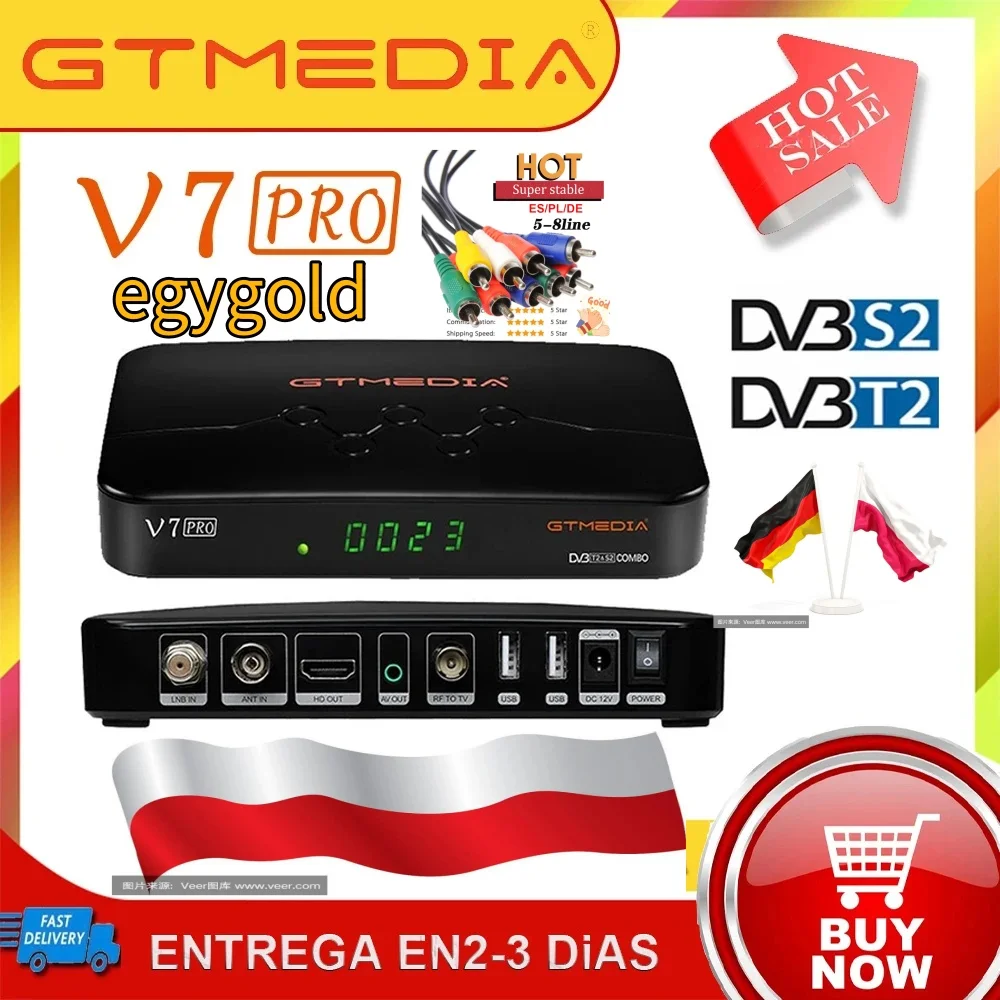 GTMEDIA V7 S5X DVB-S2 Satellite Receiver With Usb Wifi Digital Gtmedia V7S2X Upgrade Freesat V7s HD v8x Receiver