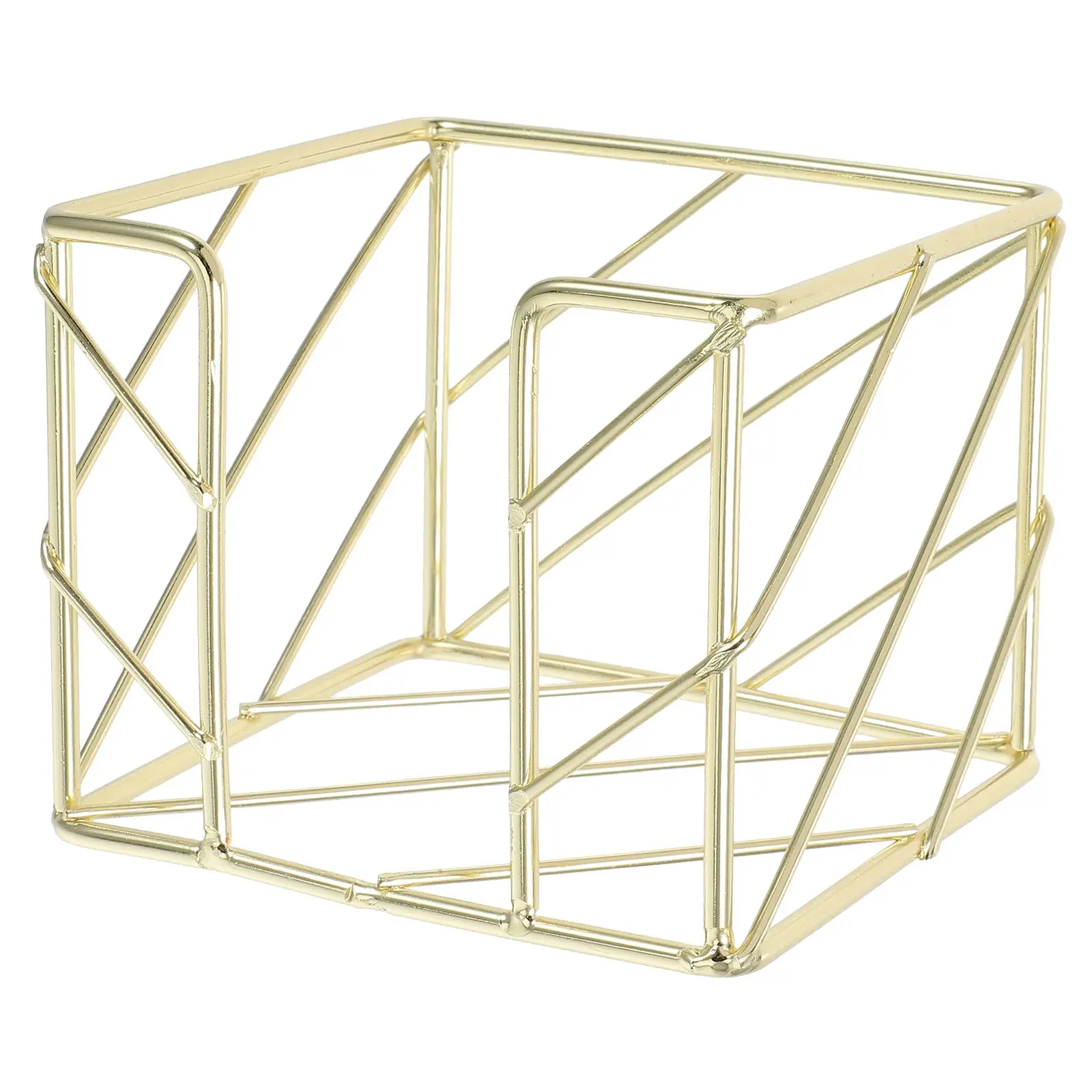 

Storage Box Desk Organizer Hollowout Design Iron Craftsmanship Pencil Holder Rose Accessories White