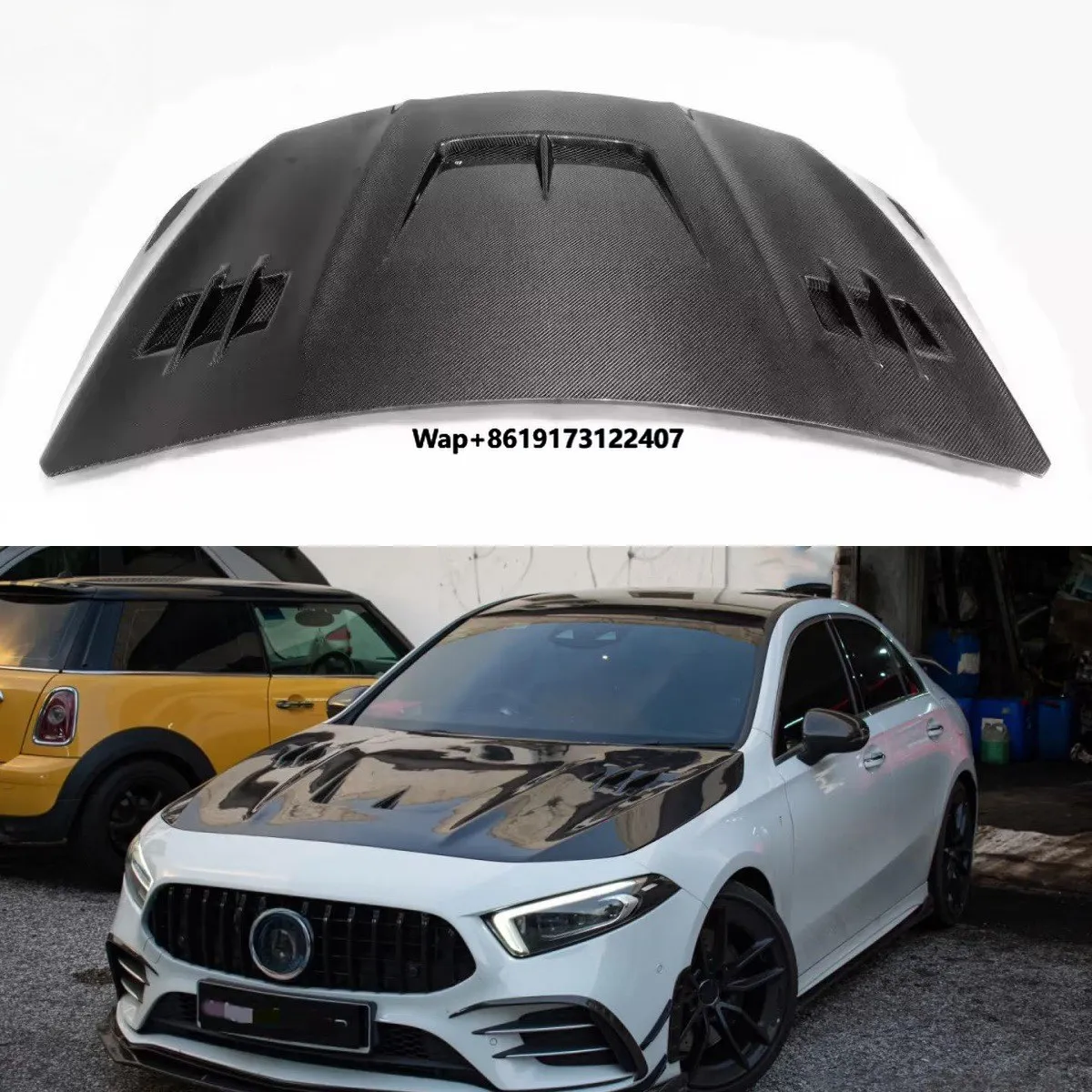 

Hight Quality Carbon Fiber Engine Hood Bonnet for CL Class W118 CLA 35 45 Carbon Fiber CLA45 W118 Hood