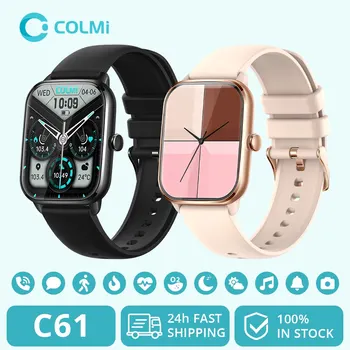 COLMI C61 Smartwatch 1.9 inch full screen Bluetooth calling heart rate sleep monitor 100 sports models smart watch for men women