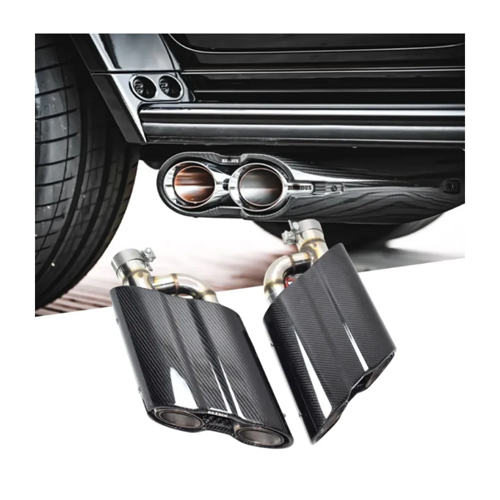 G900 Rocket Style Dry Carbon Fiber Exhaust Tips Benz Amg Exhaust Tips for Mercedes Benz G Class W464 AMG G63 Brabu