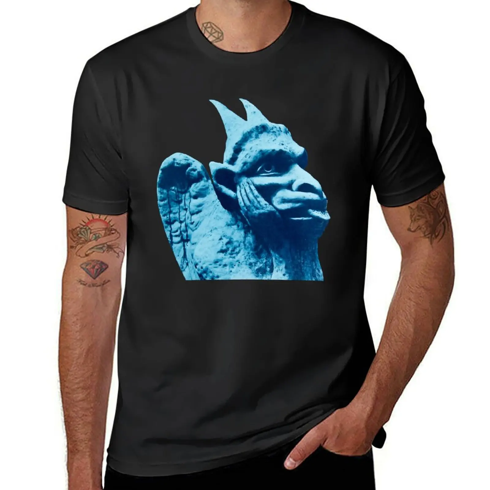 REM Chronic Town Gargoyle T-Shirt summer top plus size tops boys animal print slim fit t shirts for men