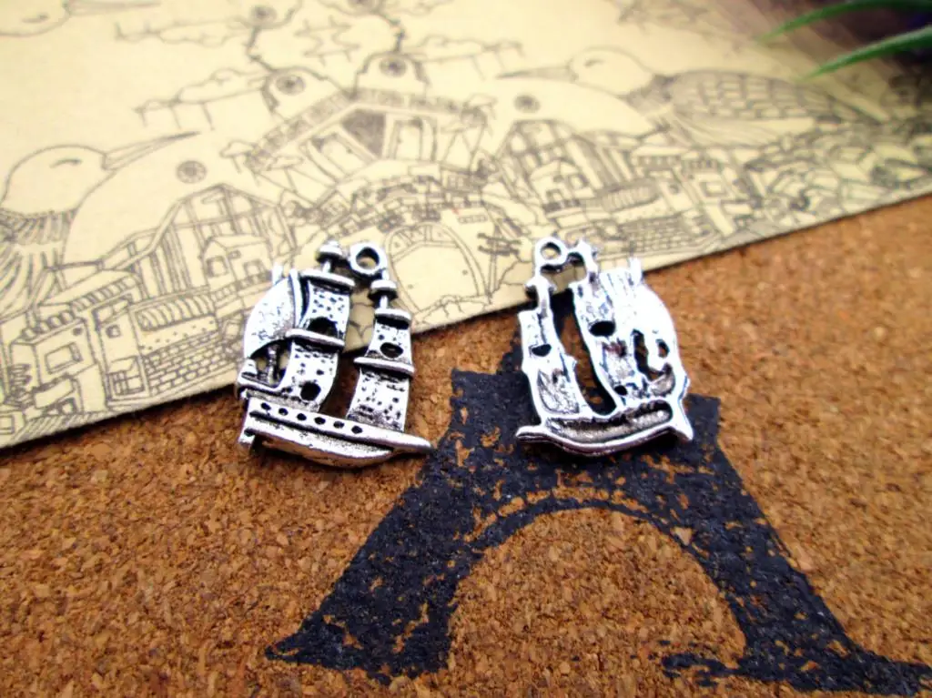 80pcs/lot-- 20x15mm Sail Boat Charms For Jewelry Making DIY Findings Antique Silver Color Alloy Pendants