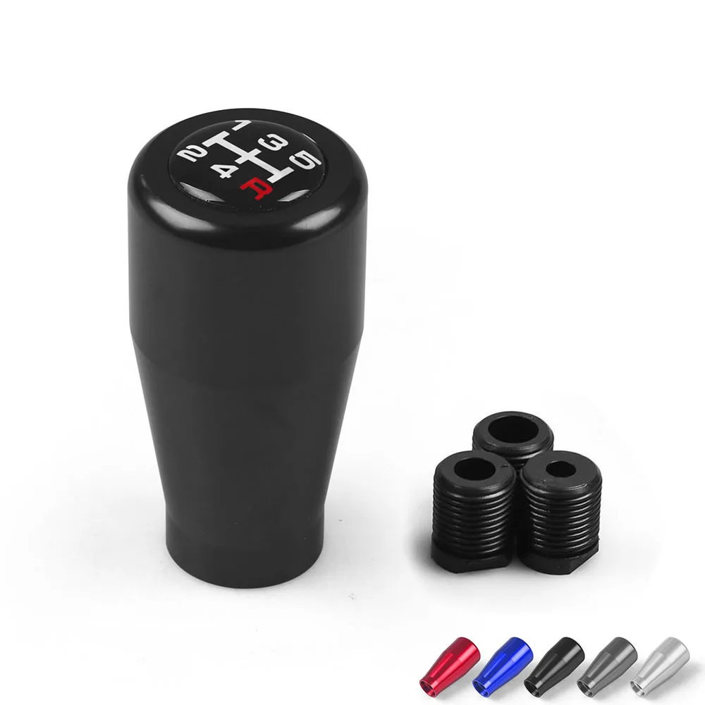 Universal 5 Speed Aluminum Gear Shift Knob Stick Auto Manual Transmission Shifter Head Handle Lever AT MT Car Accessories