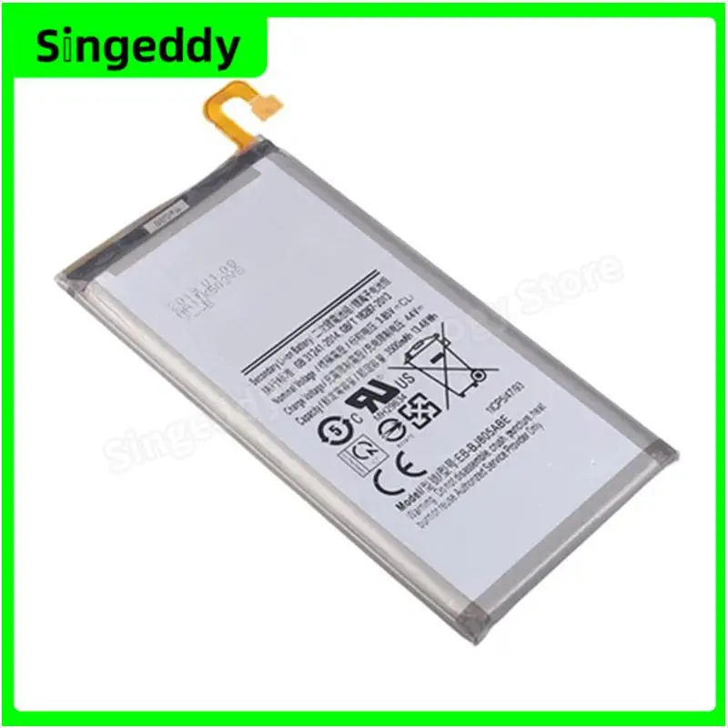 EB-BJ805ABE Battery, Mobile Phone Build-in Batteries For J8 Plus, J805, A6 Plus, A605G, A605K, Replacement Repair Parts, 2800mAh