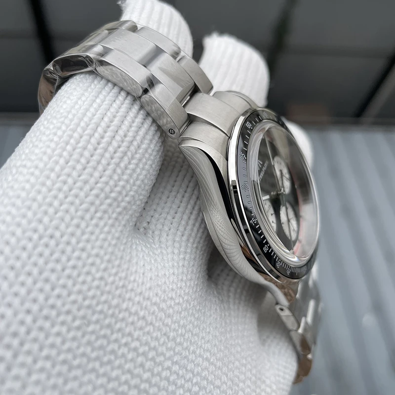 Reloj cronógrafo STEELFLIER para hombre, reloj de pulsera de cuarzo de 39mm, resistente al agua hasta 200M, BGW-9, espejo de zafiro luminoso VK63