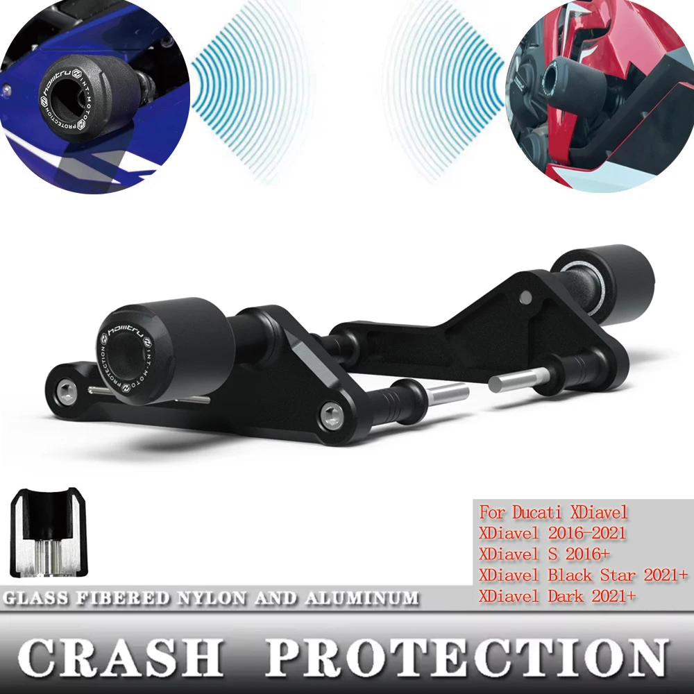 

For Ducati XDiavel 1260 S / Dark / Black Star Lamborghini Frame 2016-2021+ Motorcycle Accessories Crash Protection Bobbins