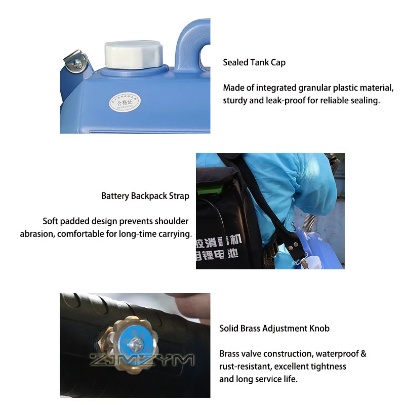 Electric Fogger 5L Large Capacity Disinfection Sprayer Long Spray Range Disinfect Machine for Home School Hotel Farm