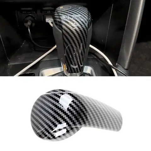 For Mazda 2 3 6 Axela Atenza CX3 CX-3 CX5 CX-5 CX8 CX-9 ABS Carbon Fiber Texture Car Center Gear Shift Knob Head Cap Cover Trim