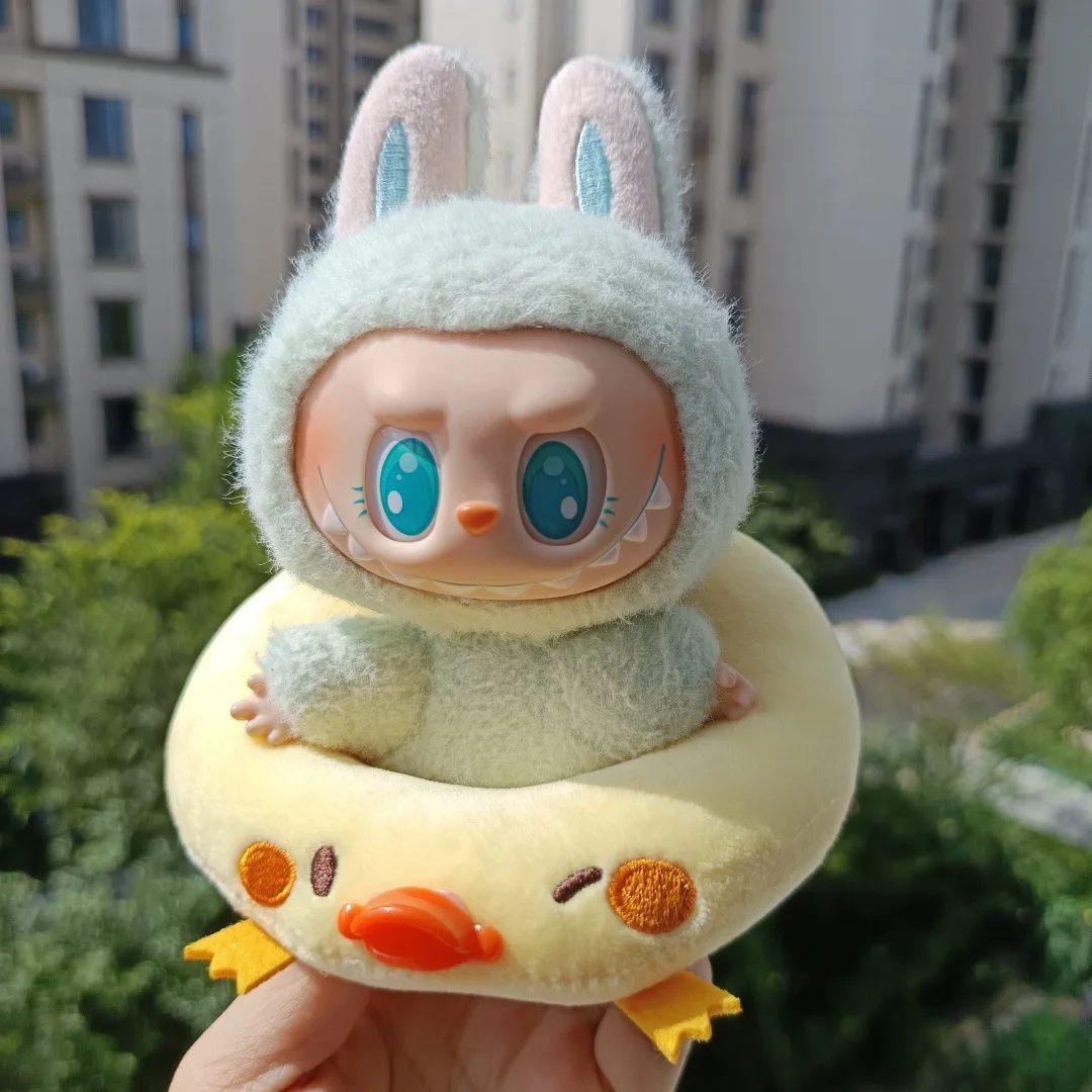 

Labubu 2nd Gen 1st 2nd and 3rd Generation Labubu Doll Keychain Pendant Clothes Labubu Doll Outfit Swimming Ring Set