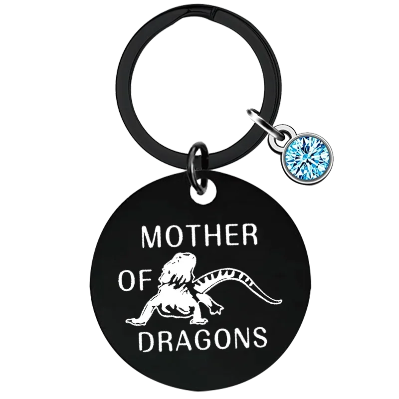 Hot Bearded Dragon Gift Key Chain Ring Mother of Dragon keychains pendant Reptile Lover Gift Lizard Gift Mother Gifts