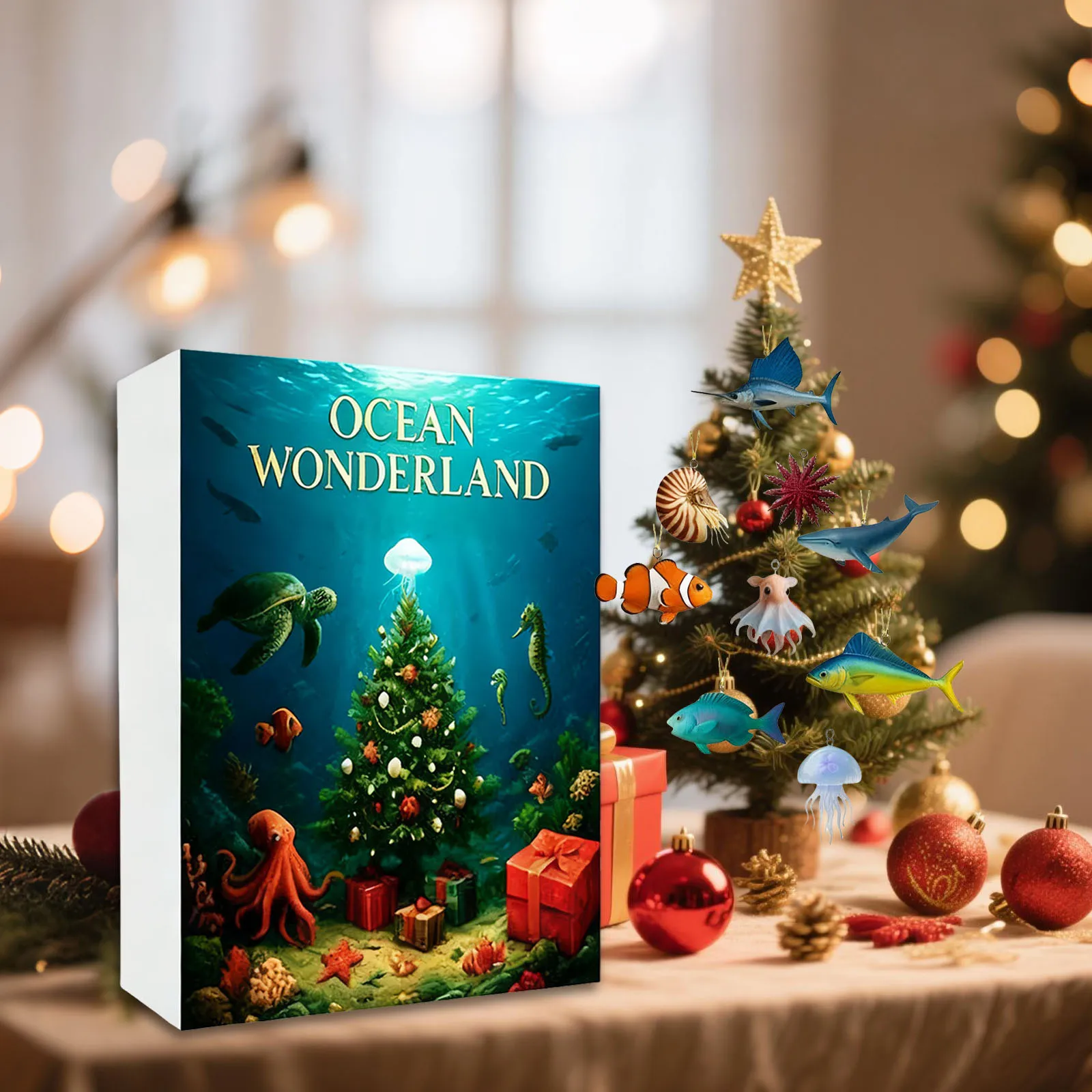 จี้นาฬิกาจับเวลาแบบออโต้ไพลอต ปฏิทินนับถอยหลังวันคริสต์มาส ลายกายวิภาคศาสตร์ พร้อมหม้อตุ๋นขนาดเล็ก 24 ใบ พร้อมตัวตั้งเวลา