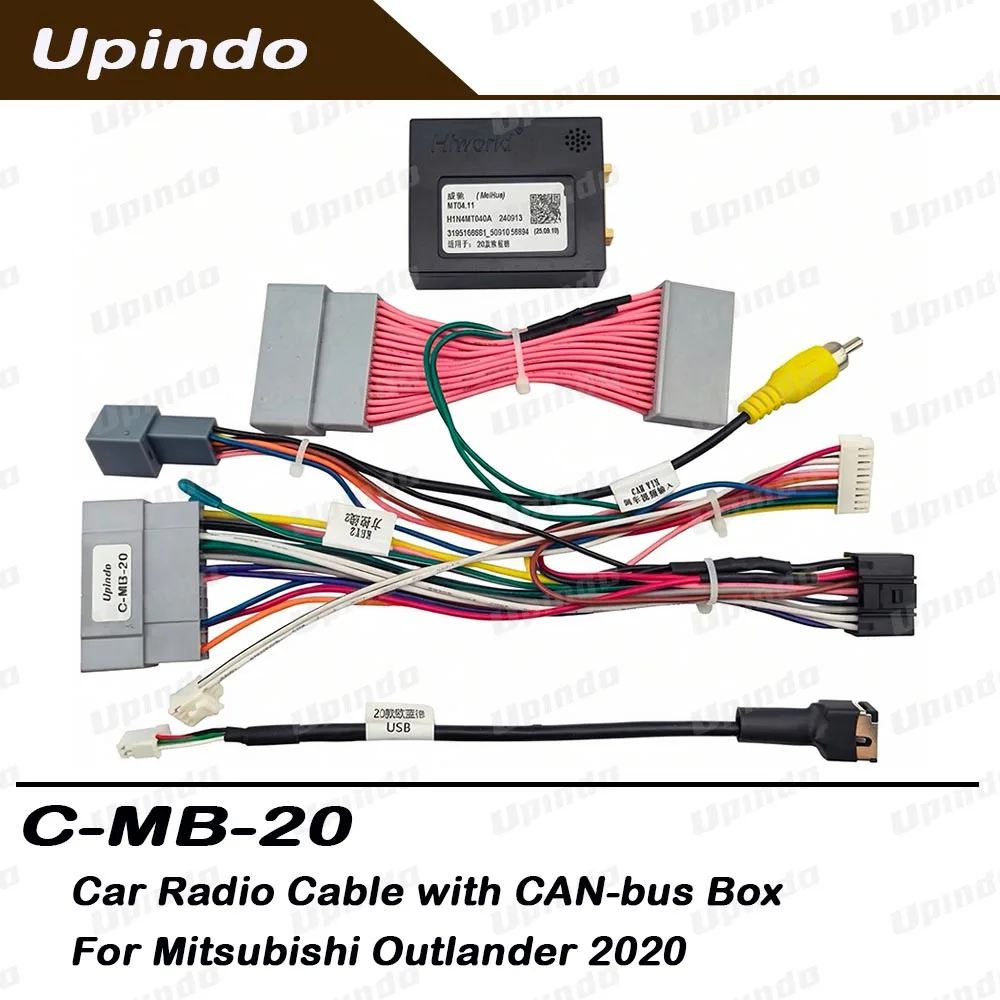 Android Radio Cable Wiring Harness CAN-bus Suitable For Mitsubishi Outlander 2020 High-end Car With 360 Camera