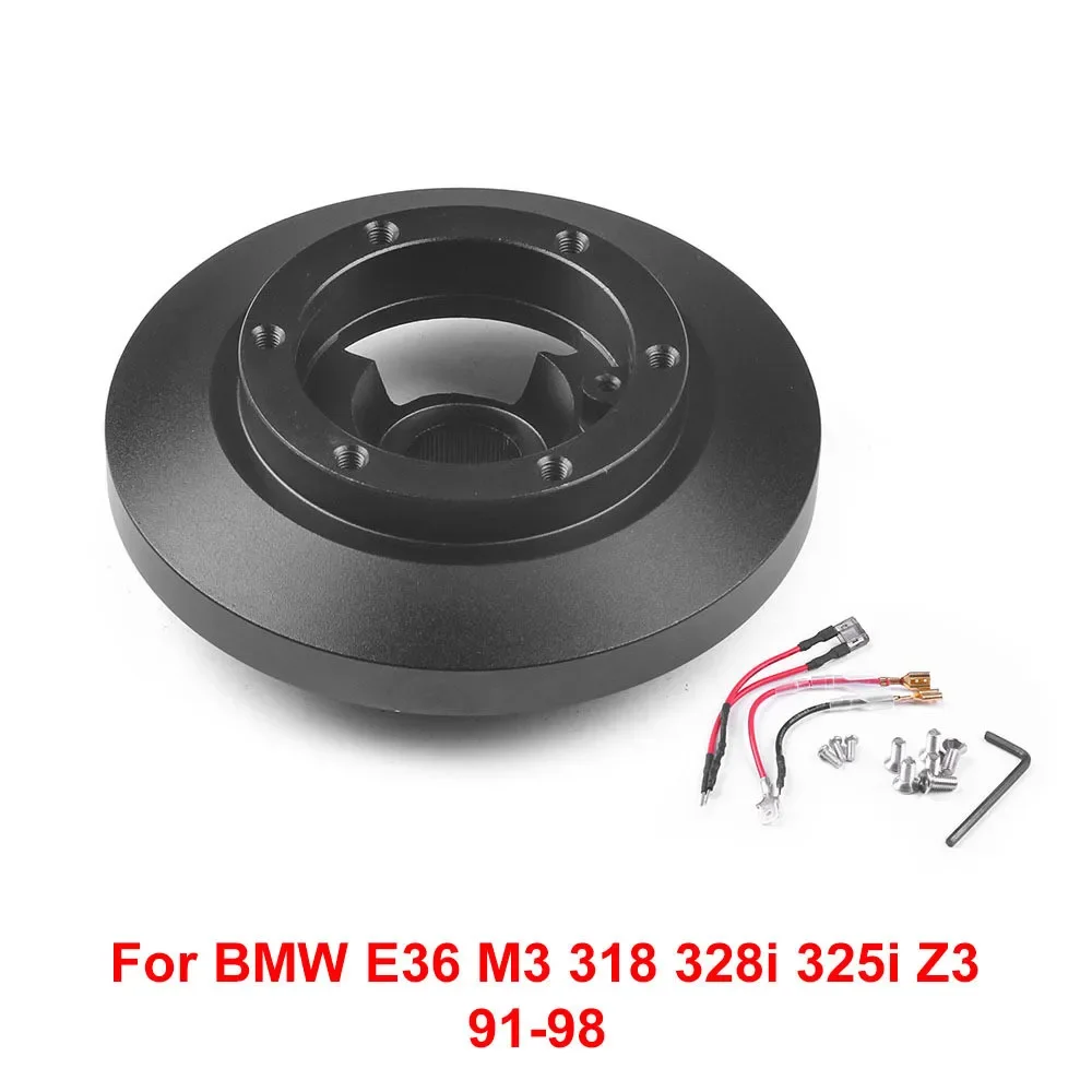 For 91-98 BMW E36 M3 318 328i 325i Z3 Steering Wheel Short Hub Adapter Boss Kit E36H