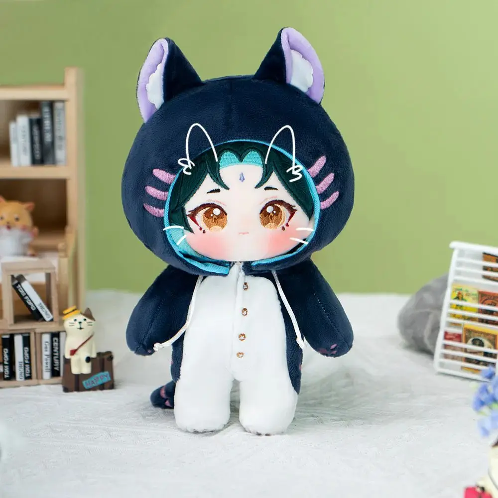 

Xiao Attribute Plush Doll Dress Up Cotton Dolls Body Game Genshin Impact Plushie Anime 20cm Toys Cosplay Birthday Gift