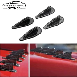 Universal ABS Rear Roof Shark Fins Spoiler Wing Kit Car Roof Spoiler Bumper Spoiler Shark Fin Diffuser Vortex Generator