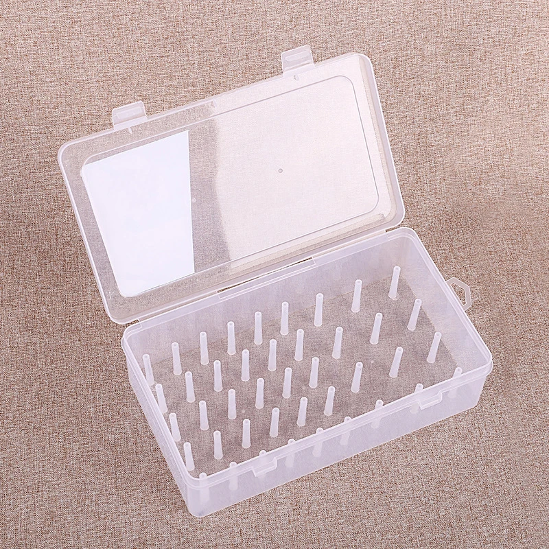 Sewing Thread Storage Box 42 Pieces Spools Bobbin Carrying Case Container Holder Craft Spool Organizing Case Sewing Storage Box