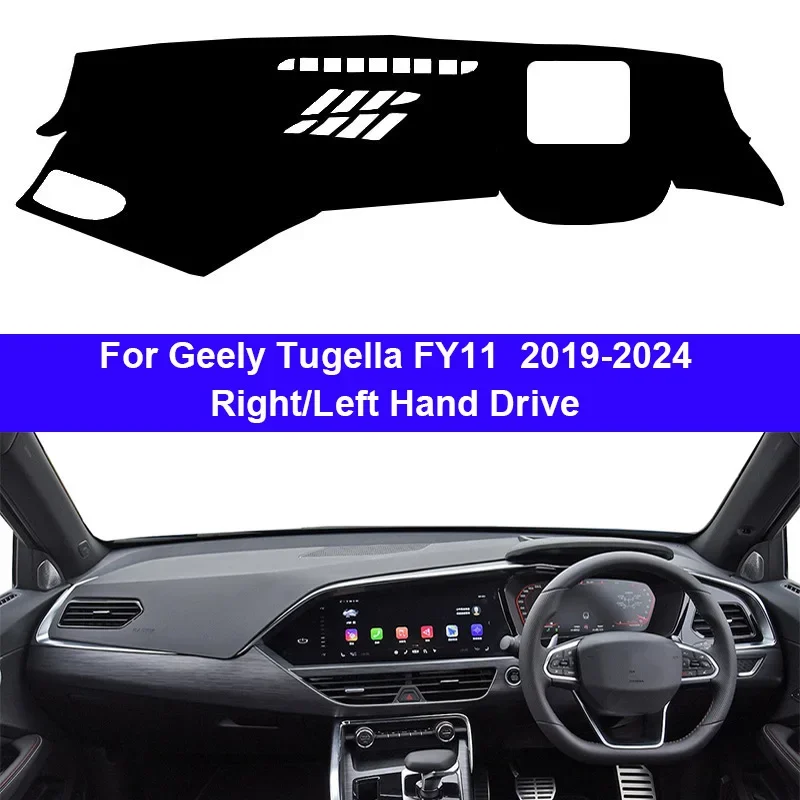 

Car Inner Dashboard Cover For Geely Tugella FY11 2019 2020 2021 2022 2023 2024 Auto Dash Mat Carpet Cape Sun shade Dashmat Pad