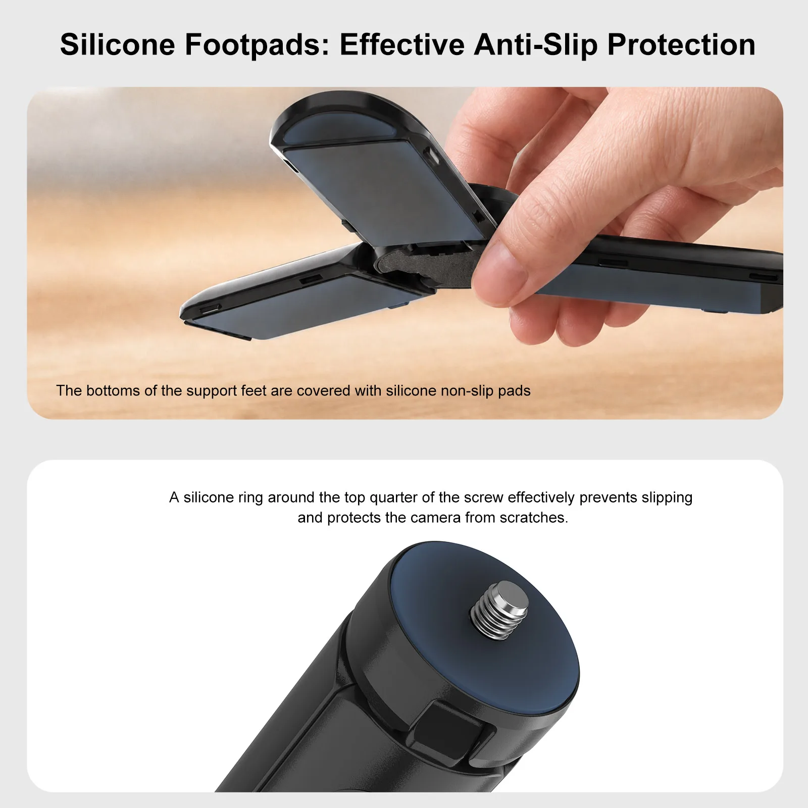 Magnetischer Mini-Schnellverschluss-Universal-Stativgriff für GoPro Insta360 DJI Osmo Action-Kamera mit 1/4-Zoll-Schraubenadapter. ﻿ – Detail 8