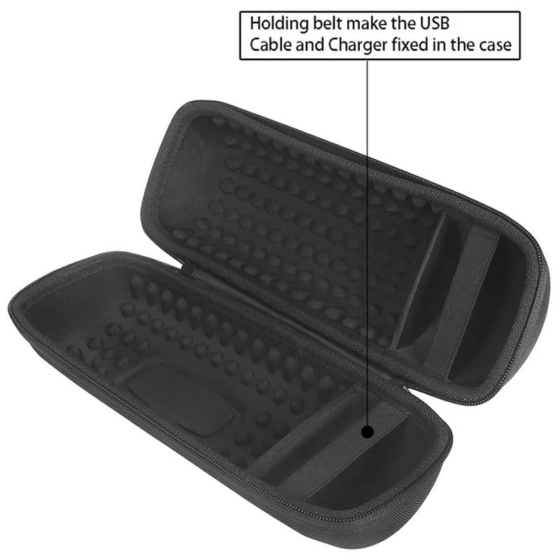 Y43A-2X EVA Hard Case para Pulse 4 Speaker Carry Storage Case Bag (Preto)