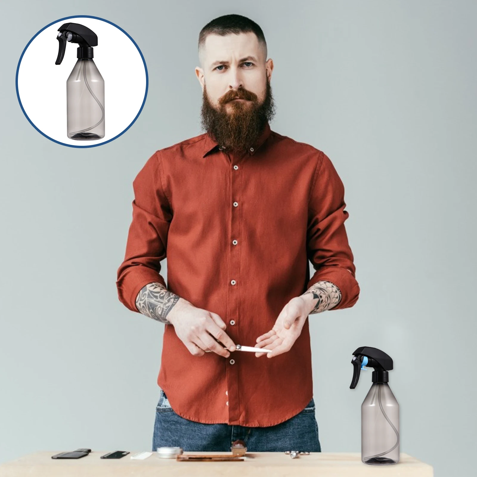 

3pcs Spraying Bottle Plant Watering Can Mist Sprayer for Garden Indoor Flowers Large Capacity Lightweight for Hairdressing