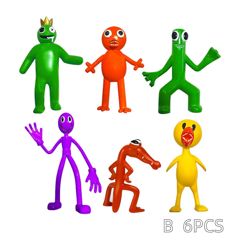 Rainbow Friends Figure Jouets pour Enfants, Dessin Animé, Rick, Butter, Kawaii, Blue Monster, Animal, Hot