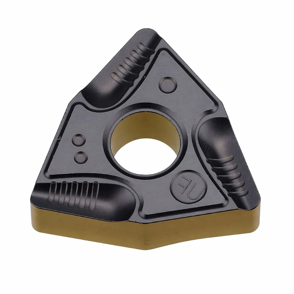 WNMG080404L-UF Carbide Insert, Large Depth Rough Turning & Grooving Tool for Hard Steel HRC25-45°, Left-Hand CNC Blade