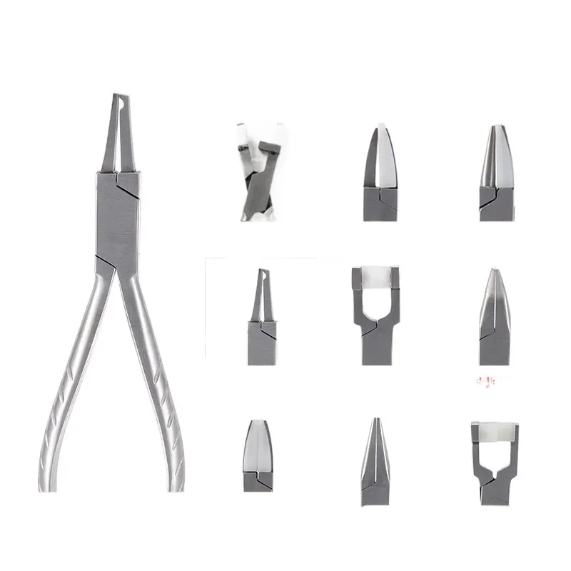 

Glasses Repair Toolset Plier Nose Pads, Lens Clamps, Half-Circle Center Ratchets, Matte Frame Grippers