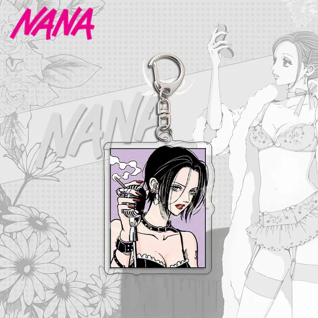 Anime NANA Acrylic Keychain Ai Yazawa Osaki Nana Serizawa Reira Creative Figures Key Ring Holder Jewelry Accessories Fans Gift