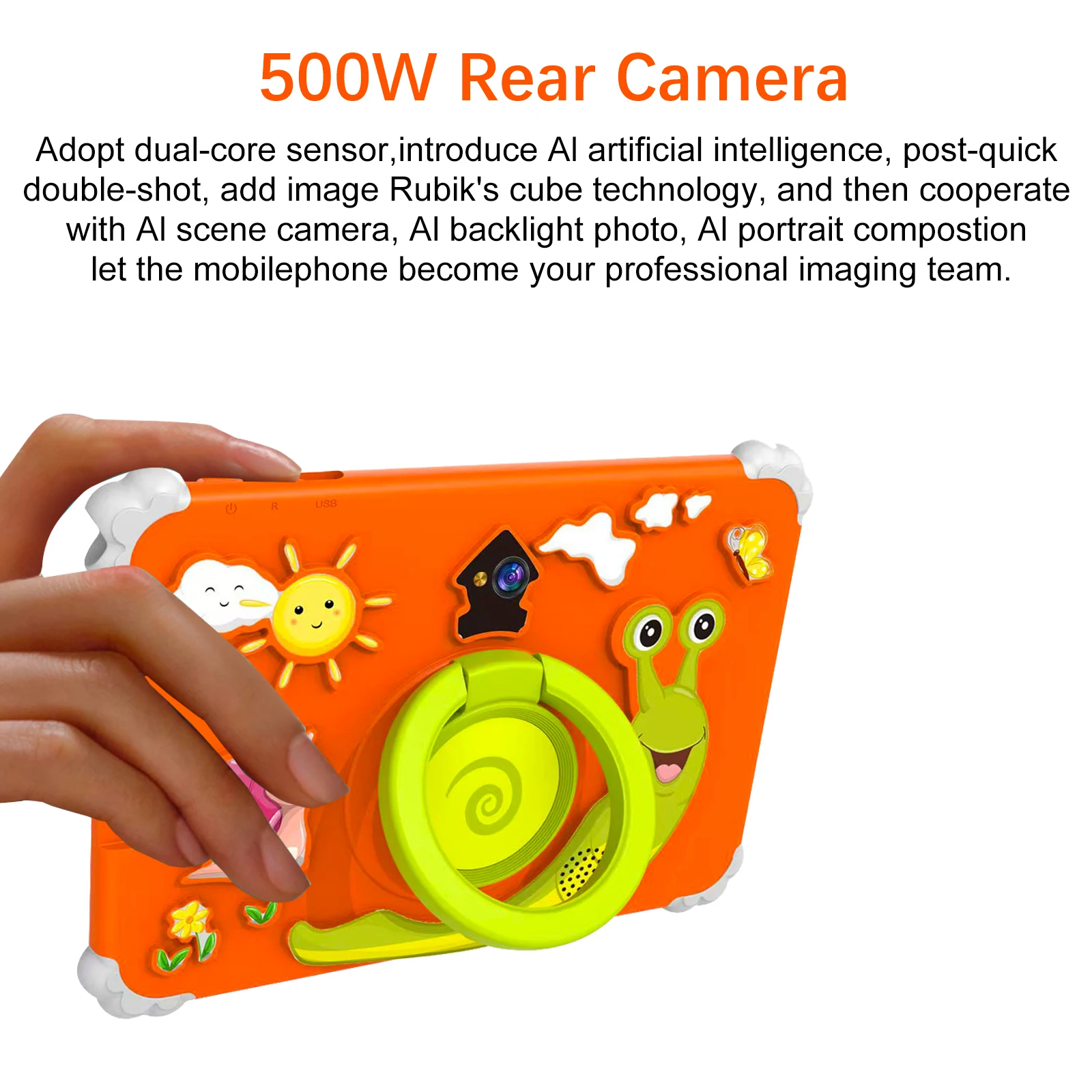 New 5G WiFi Android 14 Cartoon Pattern 7 Inch Quad Core 4GB RAM 64GB ROM Cheap And Simple Kids Learning machine Children's  Gift