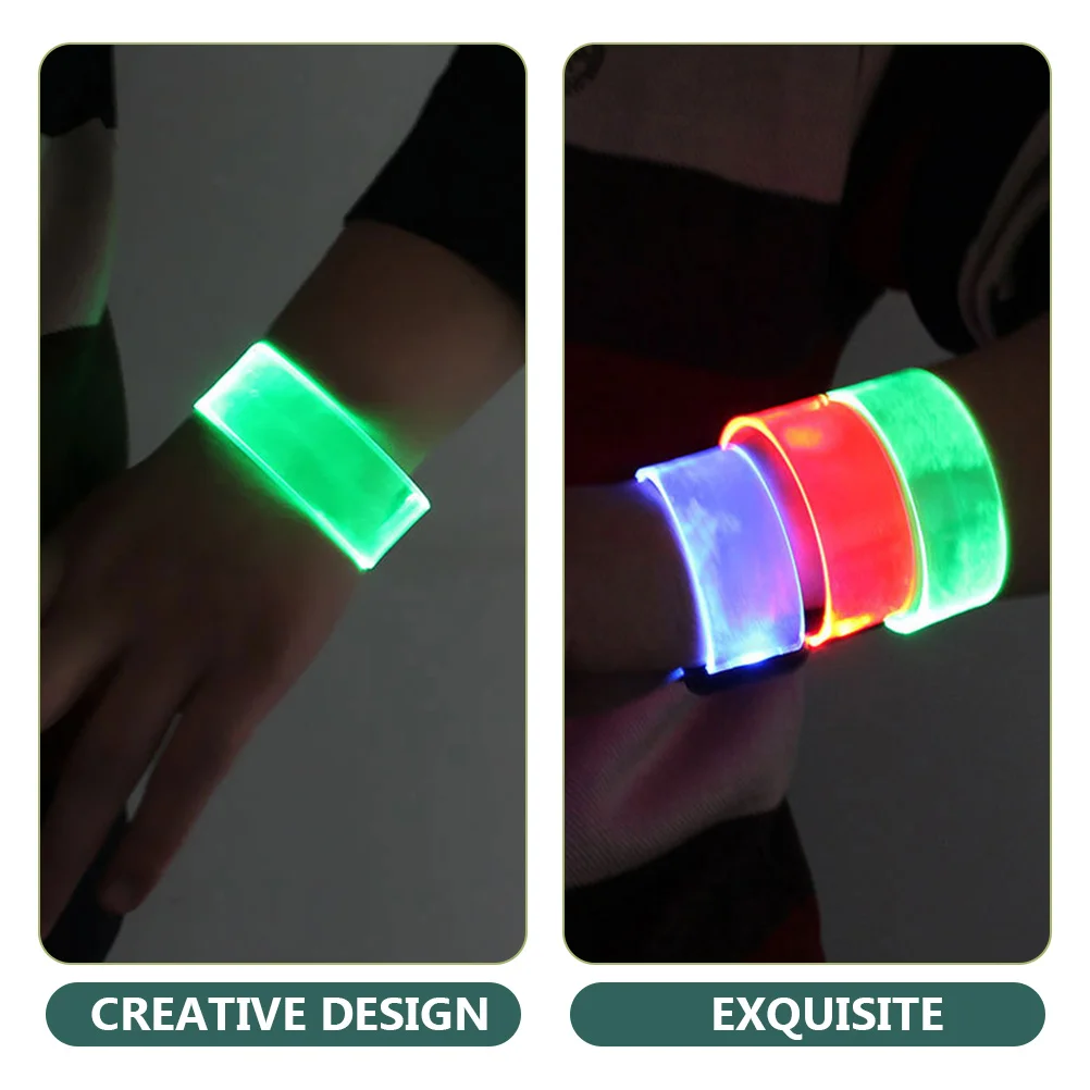 Magnetic Luminescent Bracelet Light up Glow Bracelets Party Favors for Kids Stick LED Bulk