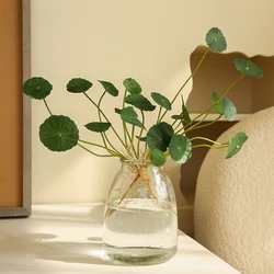 41Cm Small Lotus Leaf Artificial Flower Money Leaf Home Furnishing Hotel Living Room Bedroom Creative Ornament Simple Decoration