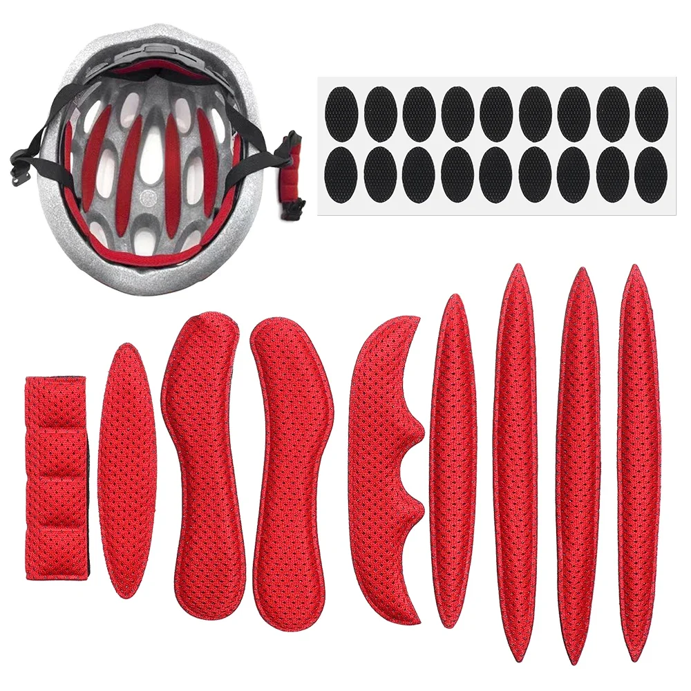 27pcs/set Helmet Padding Kits Sealed Sponge Replacement Motorcycle Bicycle Cycling Universal Foam Pads Set image 2