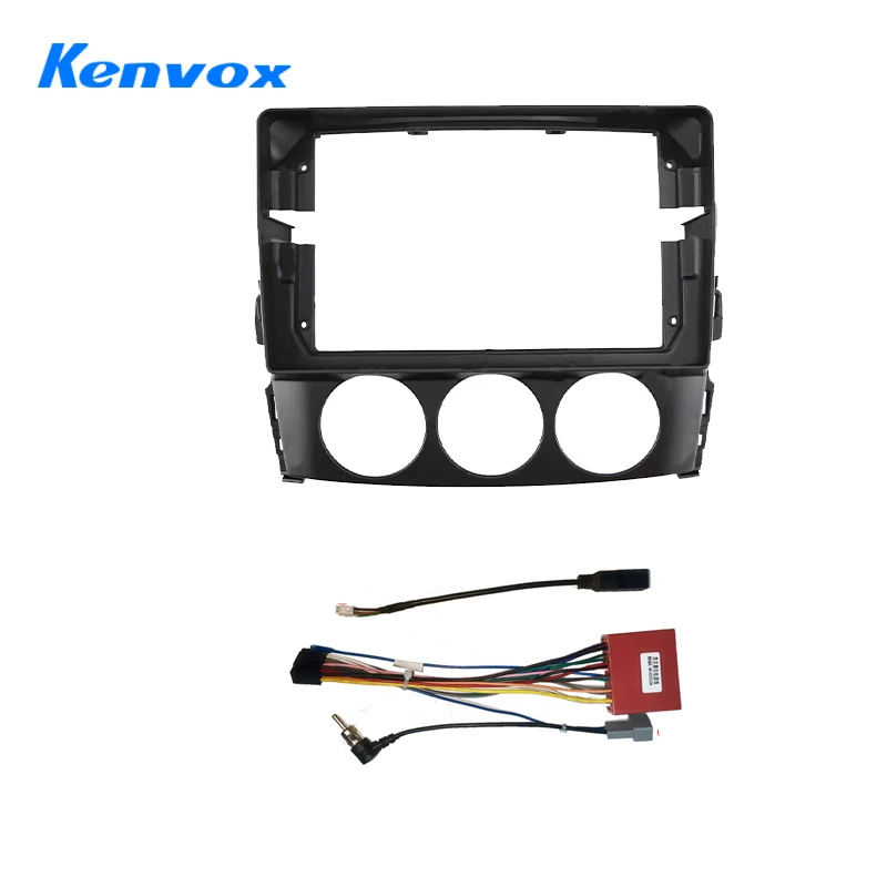 kenvox 9 Inch For Mazda MX-5 MX5 III 3 NC Miata 2008 2015  GPS MP5 Player Casing Frame 2 Din Head Unit Fascia Dash Cover panel