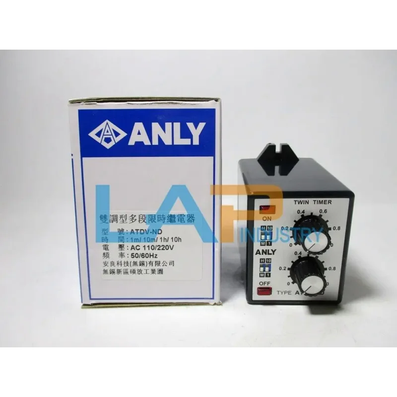 

Кол-во: 1 для ANLY Industrial Twin Timer ATDV-ND 1m-10h AC110/220V 828243324055