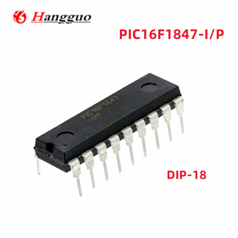 10Pcs/Lot Original PIC16F1847-I/P MCU 8BIT 14KB FLASH PIC16F1847 DIP-18 IC Chip Best Quality