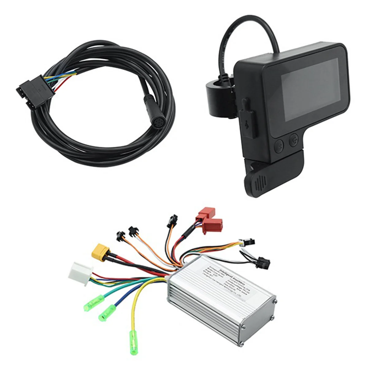 

48V 20A Brushless Motor Controller+Color LCD Display Accelerator for Electric Scooter Electric Bike Accessories