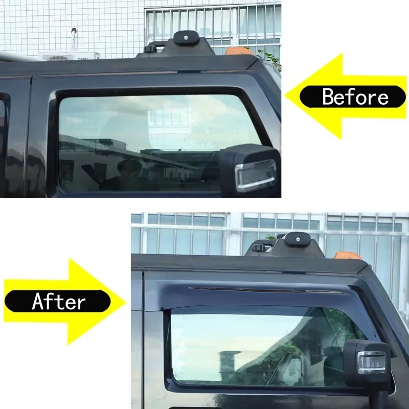 

For 2003-2009 Hummer H2 ABS car styling car hatchback protection windshield sunshield rain shield car decoration accessories