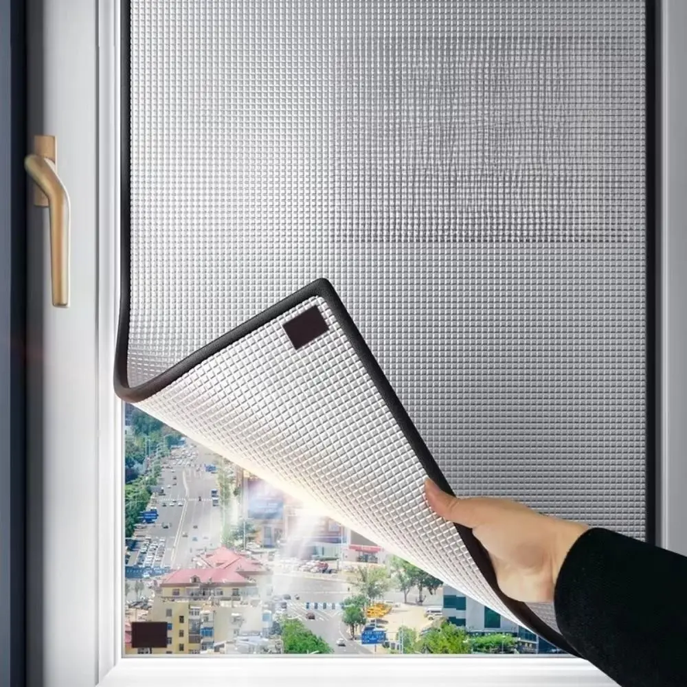No Adhesive Aluminum Foil Magnetic Barrier Light-Blocking Anti-UV Window Sun Shade Film Sunshade Protector Pad Cooling