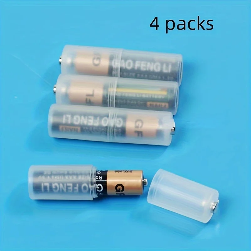 4/8/12pcs Battery Convertor Adapter Size AAA R03 To AA LR6 4 Pcs Durable High Quality