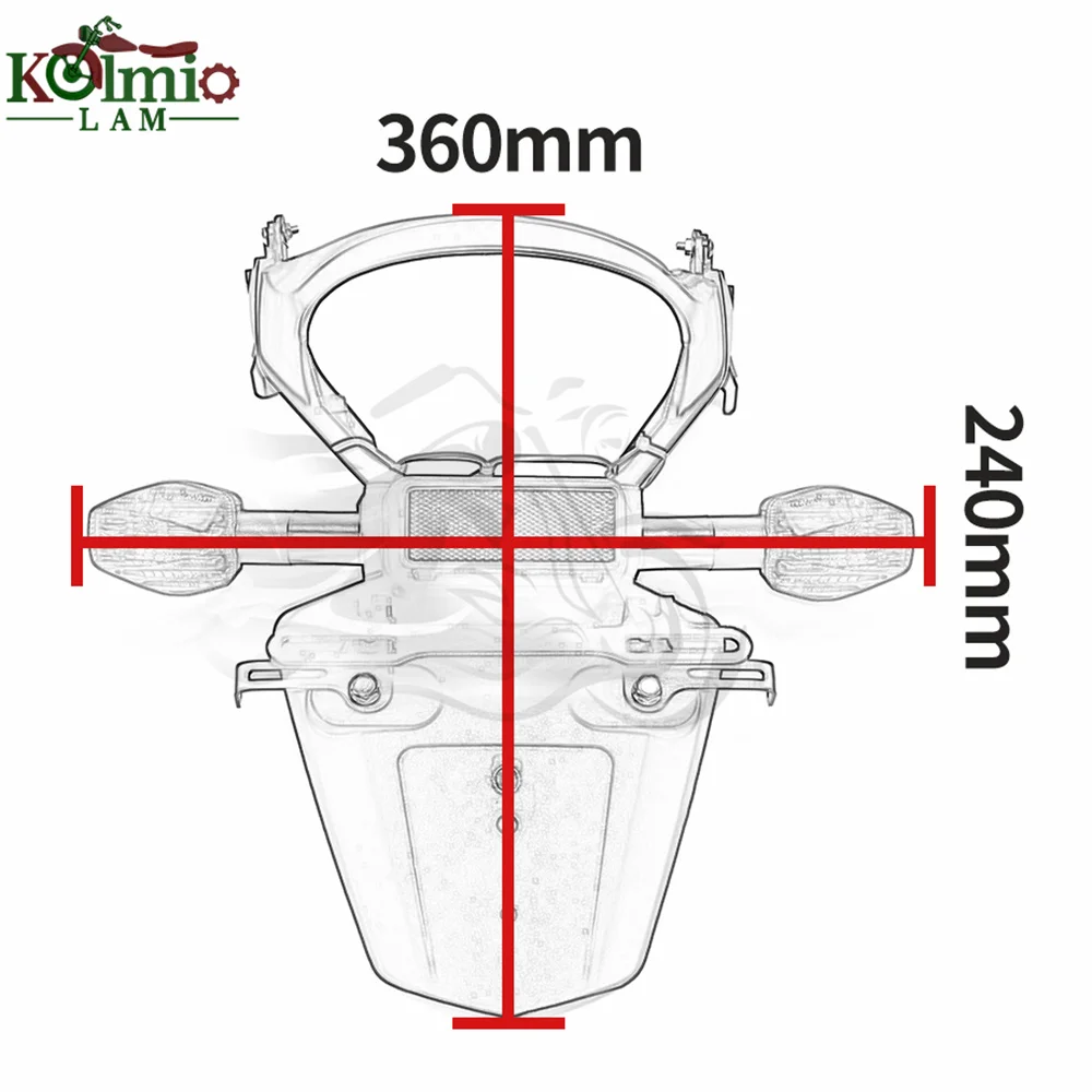 Fit for 2003 - 2006 Honda CBR600RR F5 Rear Fender Mudguard License Number Plate Frame Holder CBR 600 RR CBR 600RR 2004 2005