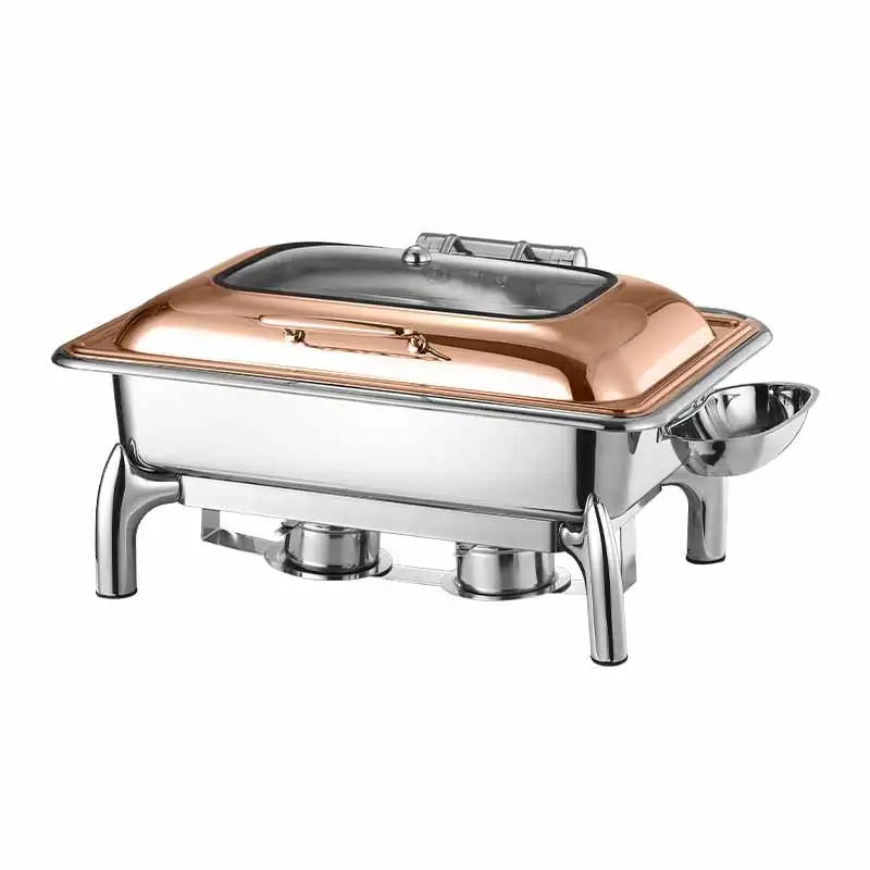 AIRUISI Hot Selling Stainless Steel Food Warmer Commercial Buffet Equipment For Restaurant Hotel Chafing Dishes Buffet Warmers