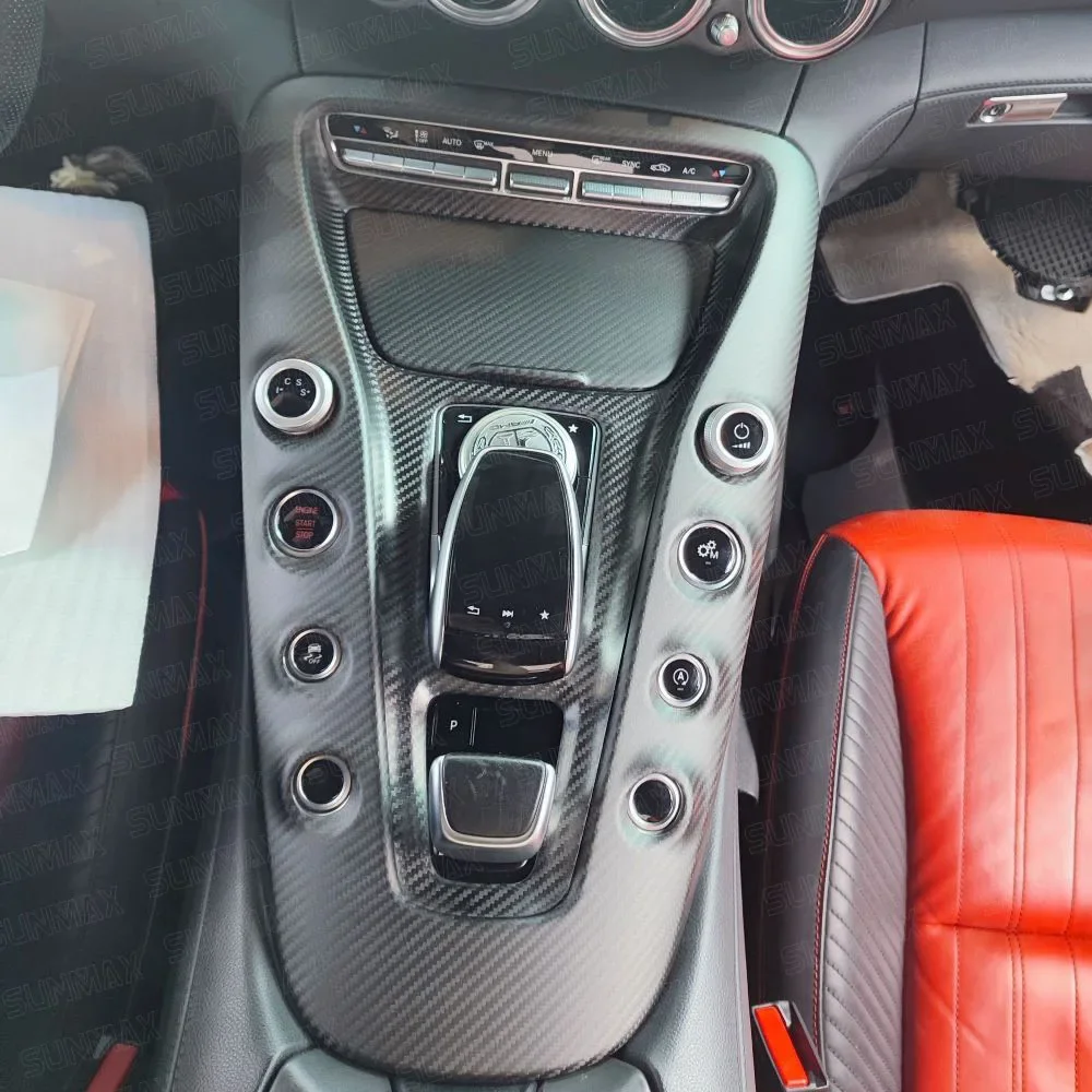 Für Mercedes Benz AMG GT GTR GTS 2016-2018 Carbon-Innen Armaturen brett Air Vent Center Console Panel Aufbewahrung abdeckung Ver